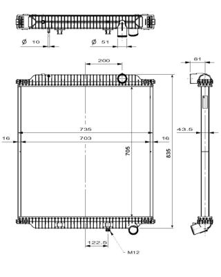 Radiador NRF 509798