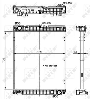 Radiador NRF 509872