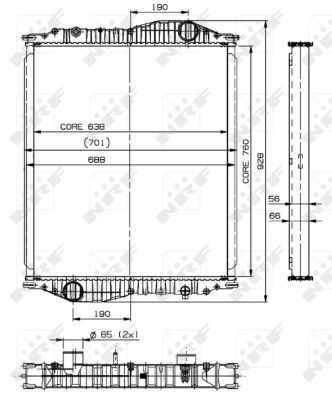 Radiador NRF 509888