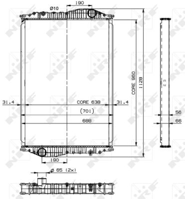 Radiador NRF 509892