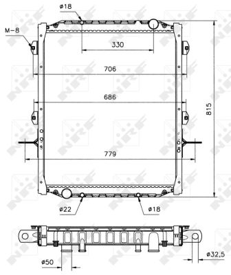 Radiador NRF 51533