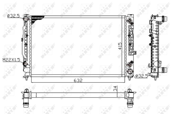 Radiador NRF 519504A