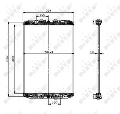 Radiador NRF 519541