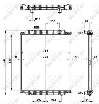 Radiador NRF 519563