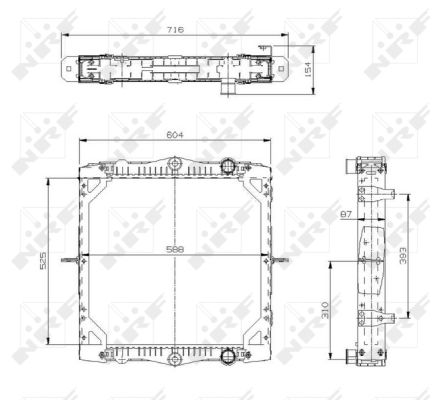 Radiador NRF 519569