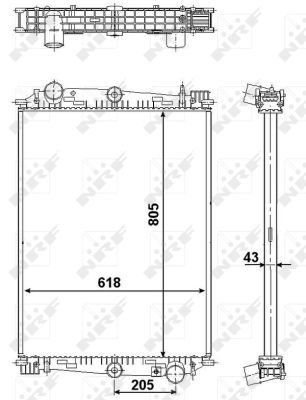 Radiador NRF 519585