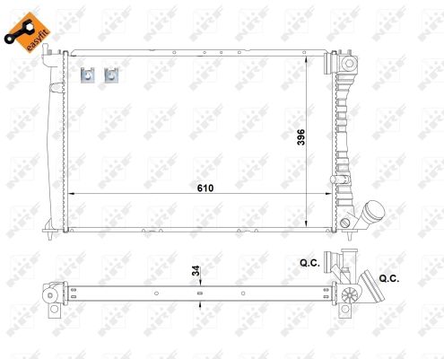 Radiador NRF 519602