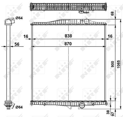 Radiador NRF 519702