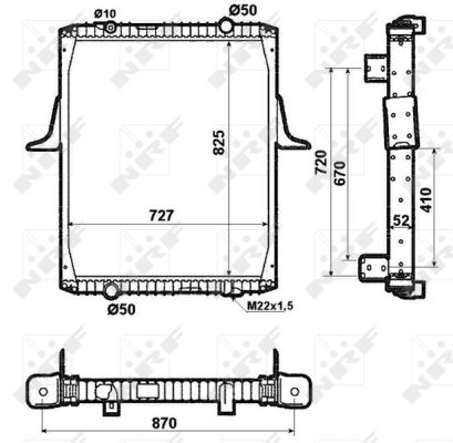 Radiador NRF 519706