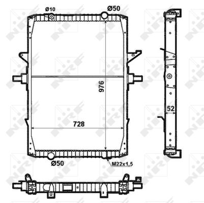 Radiador NRF 519709