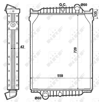 Radiador NRF 519710