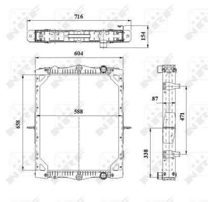 Radiador NRF 519744