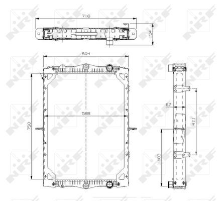 Radiador NRF 519745