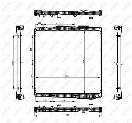 Radiador NRF 519895