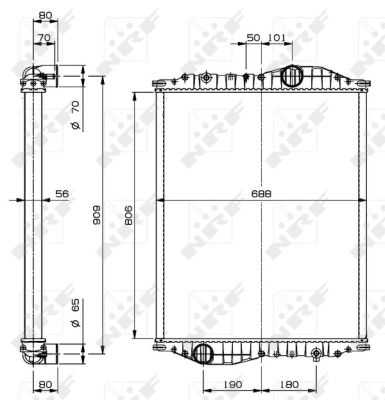 Radiador NRF 519908