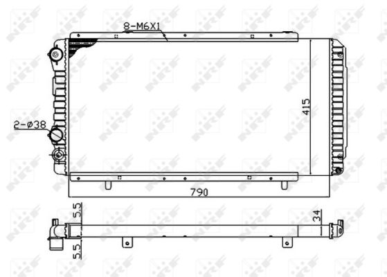 Radiador NRF 52062A