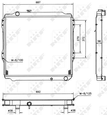 Radiador NRF 52088