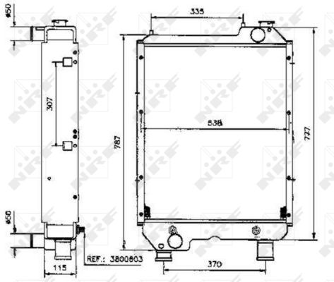 Radiador NRF 52106