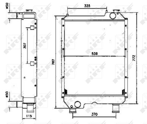 Radiador NRF 52107