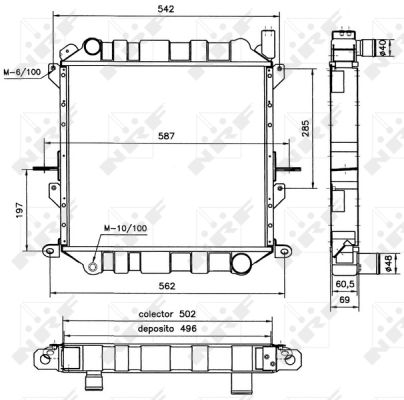 Radiador NRF 52126