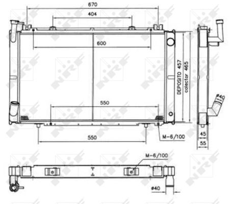 Radiador NRF 52154