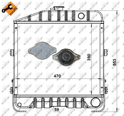 Radiador NRF 52172