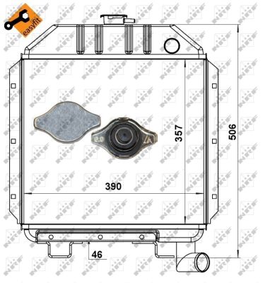 Radiador NRF 52177