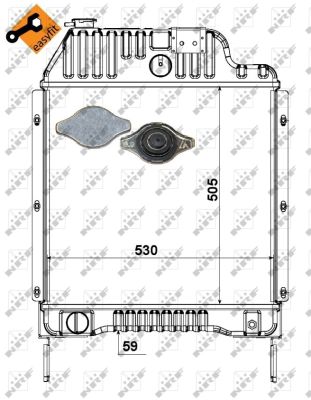 Radiador NRF 52179