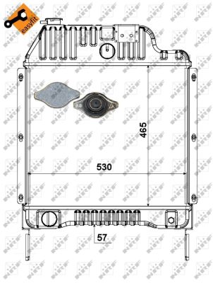 Radiador NRF 52181