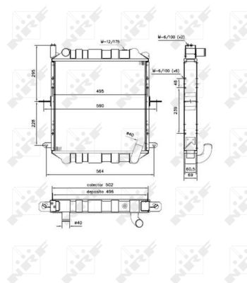 Radiador NRF 52244