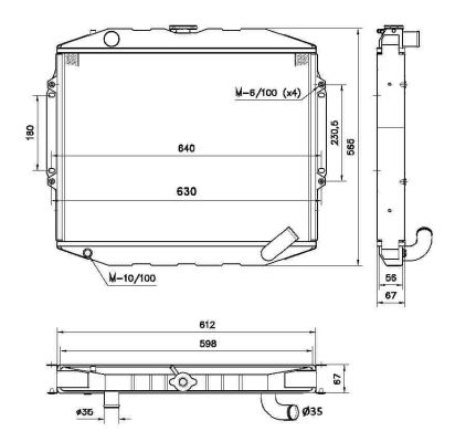 Radiador NRF 52282