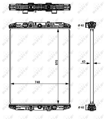 Radiador NRF 529551