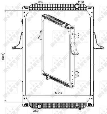 Radiador NRF 529564