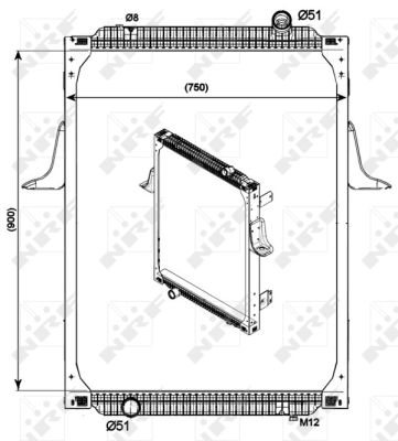 Radiador NRF 529700