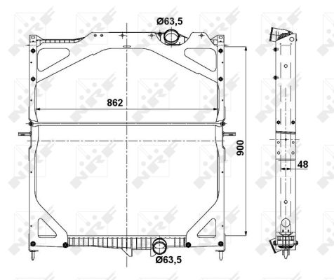 Radiador NRF 529702