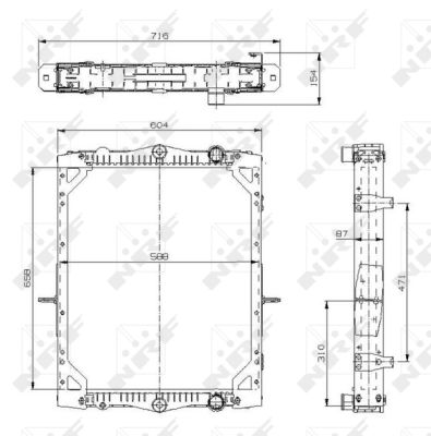 Radiador NRF 529744