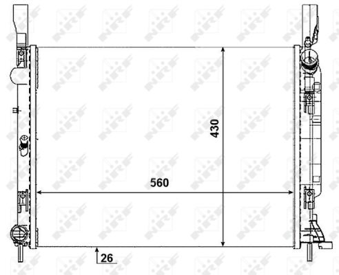 Radiador NRF 53001