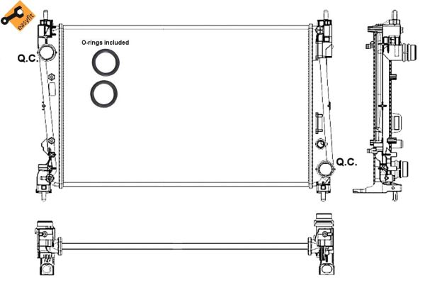 Radiador NRF 53017