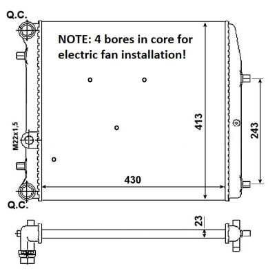 Radiador NRF 53021A