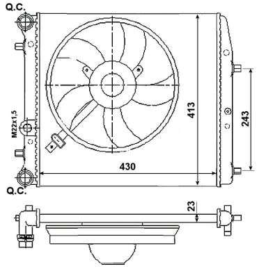 Radiador NRF 53021