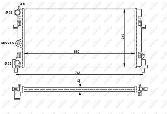 Radiador NRF 53024A