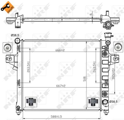 Radiador NRF 53031