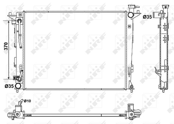 Radiador NRF 53051