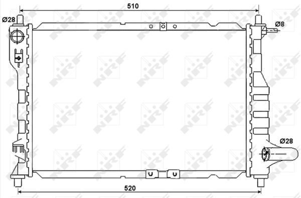 Radiador NRF 53068