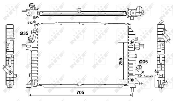 Radiador NRF 53082