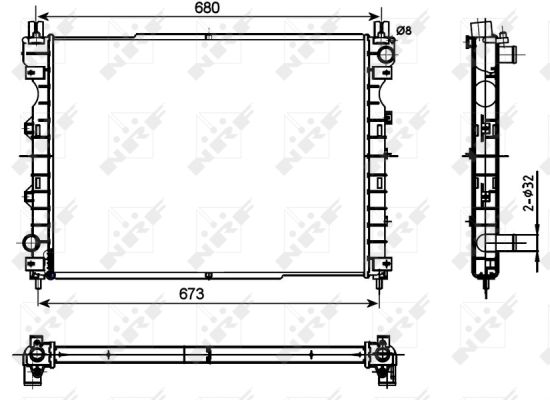 Radiador NRF 53096