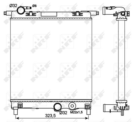 Radiador NRF 53102