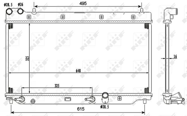 Radiador NRF 53110