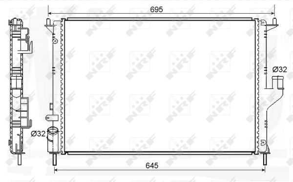 Radiador NRF 53118A