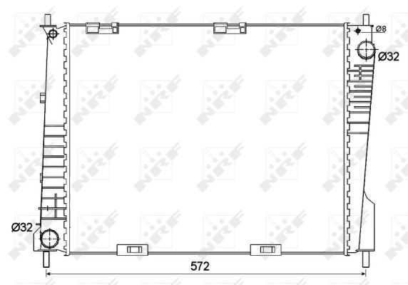 Radiador NRF 53125